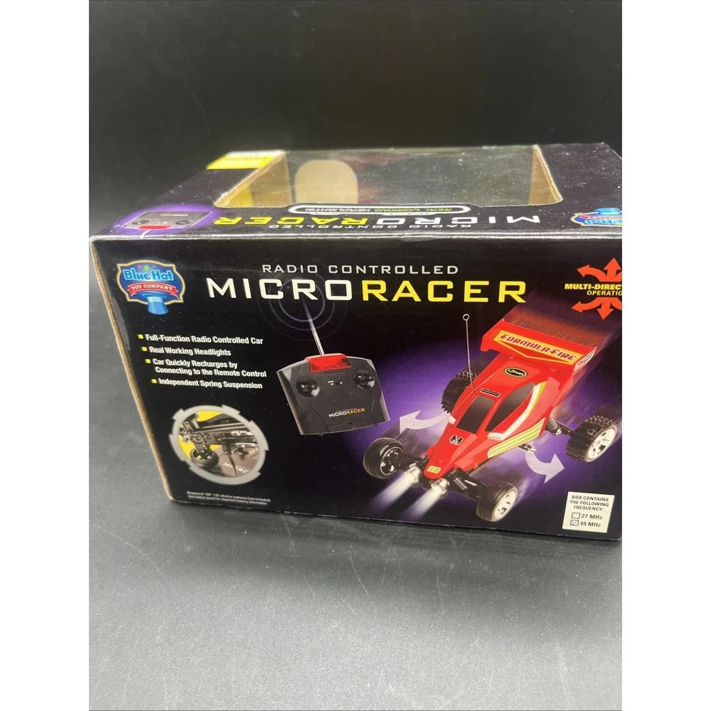 New Blue Hat RC Micro Racer Formula-Fire Red Off-Road Buggy Toy Car Wireless